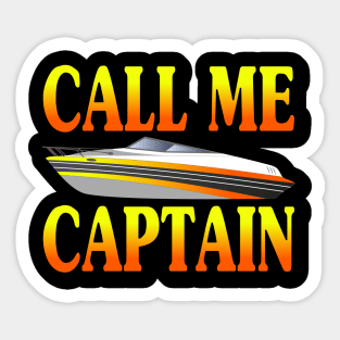 Boat Captain Yacht Boater Motorboat Gift Sticker